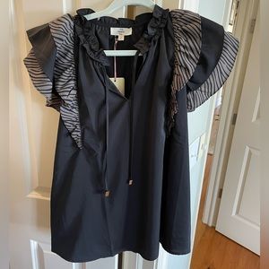 Ruffle sleeve blouse